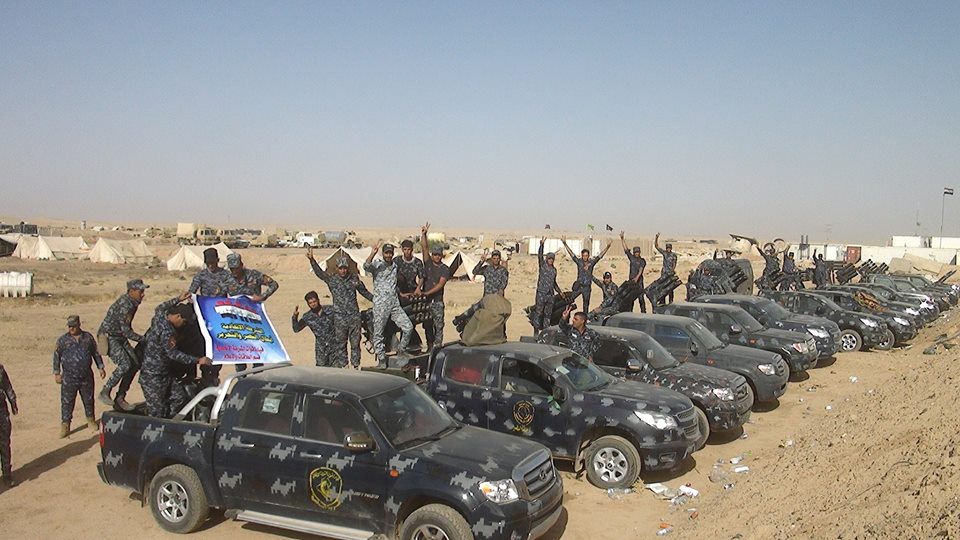 Irak Federal Polisi'nden ilginç Musul pankartı
